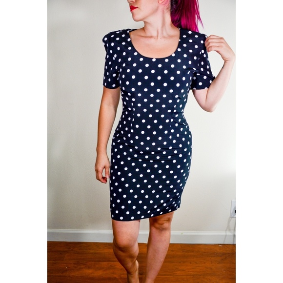 Authentic VINTAGE Polka Dot Dress - Picture 3 of 3